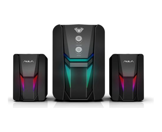 Aula N-189 P360 ПК / Портативного ПК 2.1 15W Стерео колонки + Сабвуфер 3.5mm + USB RGB Черный