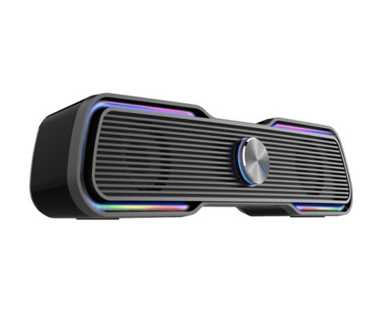 Aula N-169B-BT 2in1 Bezvadu Bluetooth TV Soundbar / PC Poratīvā 2.0 10W Skaļrunis 3.5mm + USB RGB Melns