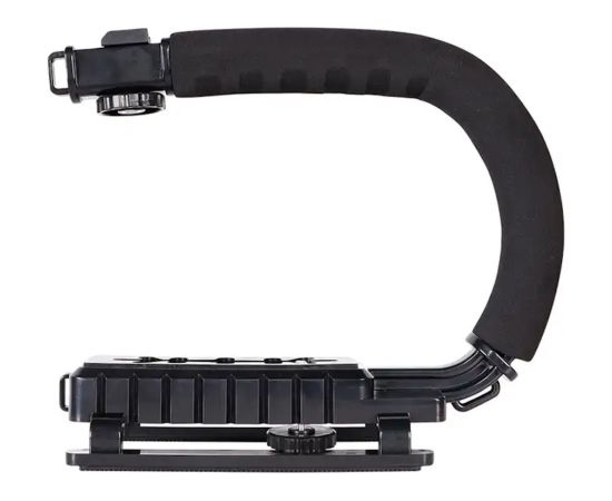 Elight 4U Rokas stabilizātors Telefonam & Sporta / DLSR Kamerai ar 1/4 fix ar Led Gaismu / Mikrofonu