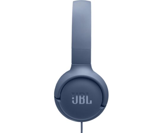 JBL Tune 520CB stereo vadu USB-C saliekamie auss austiņas ar mikrofoniem un balsi kontrolējošu tālvadību zils