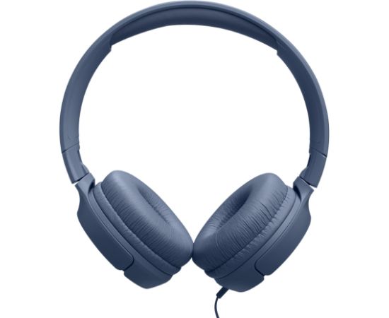 JBL Tune 520CB stereo vadu USB-C saliekamie auss austiņas ar mikrofoniem un balsi kontrolējošu tālvadību zils