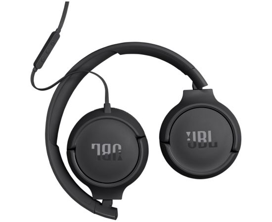 JBL Tune 520CB Stereo vadu USB-C locījamās austiņas ar mikrofonu un balss kontroli melns