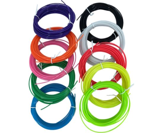 iLike ST3 100m PLA 1.75mm Plastikāta materiāls priekš jebkuras 3D Drukas Pildpalvas - 10 Krāsas x 10m