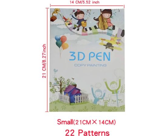 iLike S5 Книга-раскраска для фигурок 3D-печати ручкой 22 фигуры