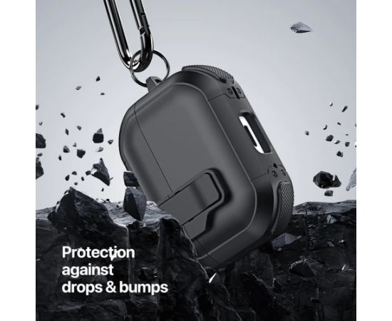 Duxducis Dux Ducis PECP PC+TPU Aizsardzības korpuss - maciņš ar āķi Apple AirPods 4 Balts