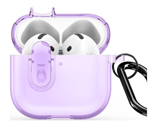 Duxducis Dux Ducis PECL PC+TPU Чехол-защита с крючком для Apple AirPods 4 Фиолетовый