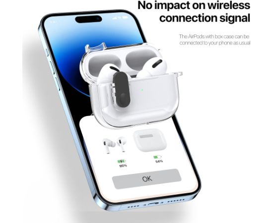 Duxducis Dux Ducis PECL PC+TPU Чехол-защита с крючком для Apple AirPods 4 Фиолетовый