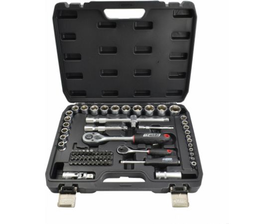 Atslēgu komplekts AWTools AW39072BL; 1/2''; 1/4''; 72 gab.