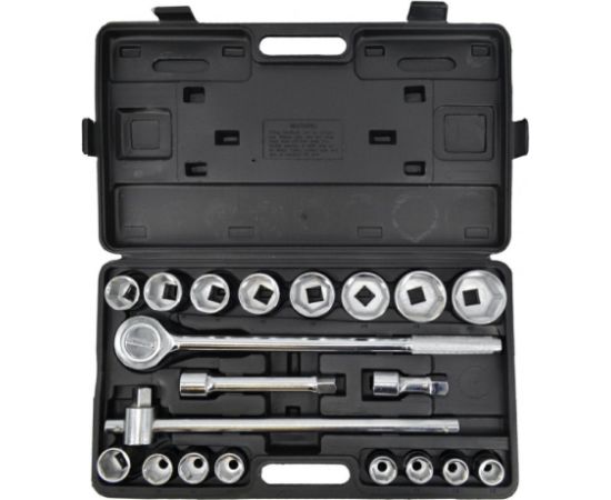 Uzgriežņa galviņu komplekts AWTools AW39021; 3/4''; 19-50 mm; 21 gab.