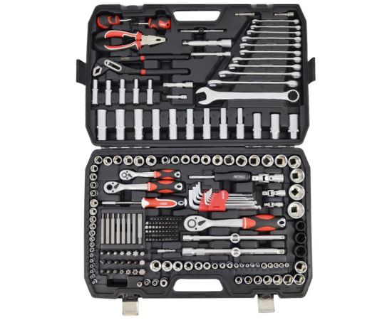Atslēgu komplekts AWTools AW39225BL; 1/2''; 1/4''; 3/8''; 225 gab.