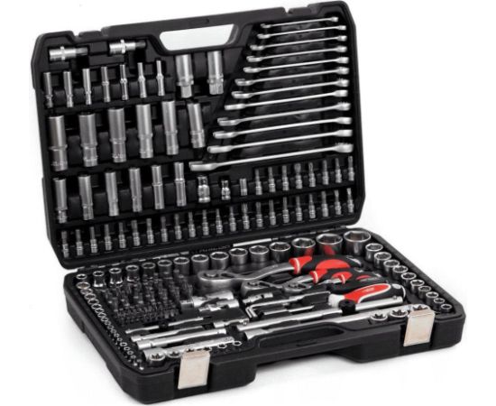 Atslēgu komplekts AWTools AW39216BL; 1/2''; 1/4''; 3/8''; 216 gab.