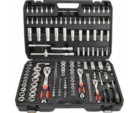 Atslēgu komplekts AWTools AW39173BL; 1/2''; 1/4''; 3/8''; 173 gab.