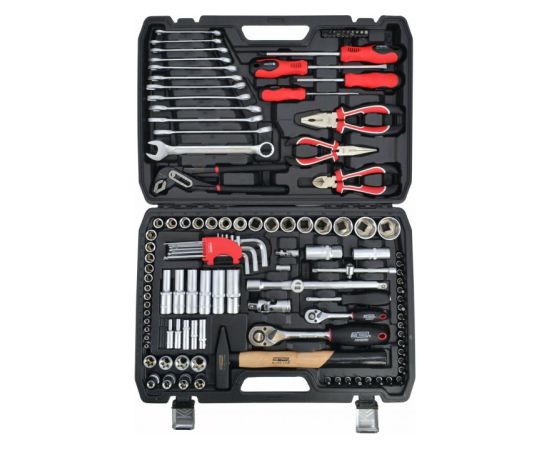Atslēgu komplekts AWTools AW39122BL; 1/2''; 1/4''; 122 gab.
