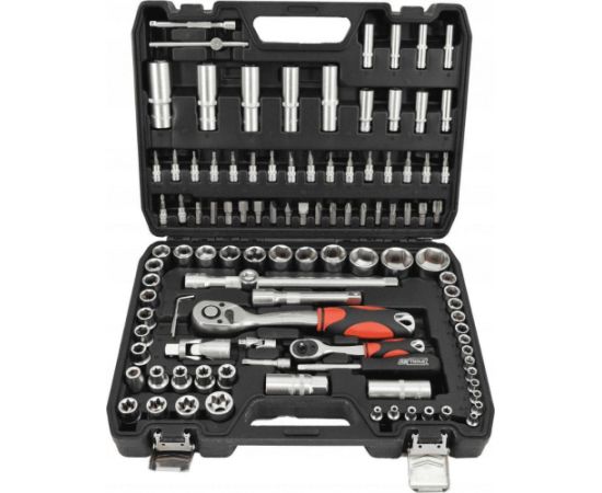 Atslēgu komplekts AWTools AW39108BL; 1/2''; 1/4''; 108 gab.