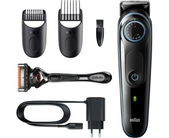 Braun BeardTrimmer3 BT3340 Beard Trimmer, Black/Blue