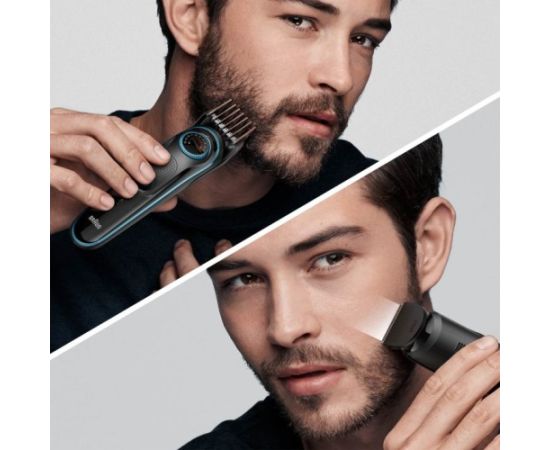 Braun BeardTrimmer3 BT3340 Beard Trimmer, Black/Blue