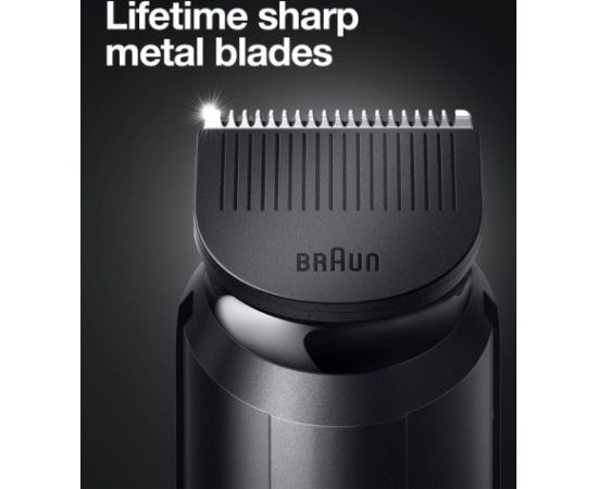 Braun BeardTrimmer3 BT3340 Beard Trimmer, Black/Blue