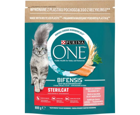 ONE STERILCAT CHICKEN WHEAT 800G LT