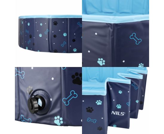 NC2805 Salokāms suņu baseins XL 120x30 cm NILS