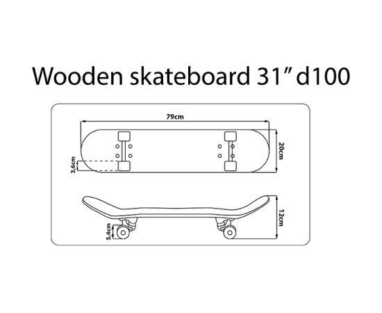 LIELS KOKA SKEITPĀRLĀDES D100 STITCH WILD ONE