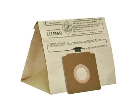 Invest Эко Бумажные мешки для пылесоса ZELMER 2000 /  2010 /  Cobra / Cobra 2000.0 E / Cobra 2000.5 E (5шт.) + 2шт. Фильтров