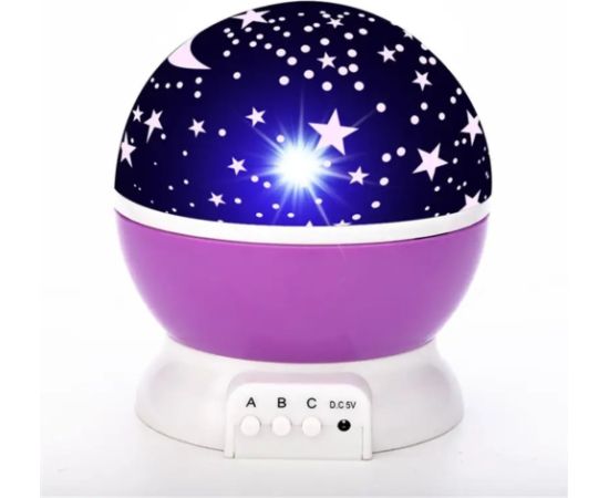 Elight L1 2in1 Проэктор звездного неба с ротацией и  Лампа - Ночник с 4x AAA / USB Кабель Фиолетовый