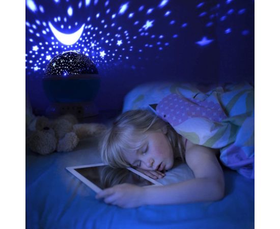 Elight L1 2in1 Проэктор звездного неба с ротацией и  Лампа - Ночник с 4x AAA / USB Кабель Фиолетовый