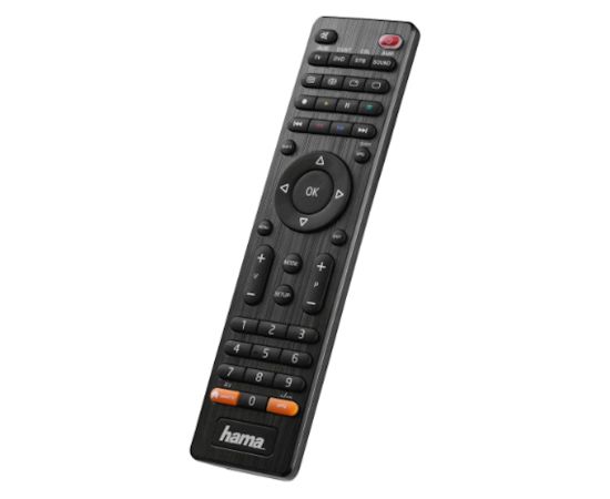 Hama SmartControl 8in1 Universālā Tālvadības Pults Smart TV & Streaming Lietotņu Pogu Infrasarkanais Melns