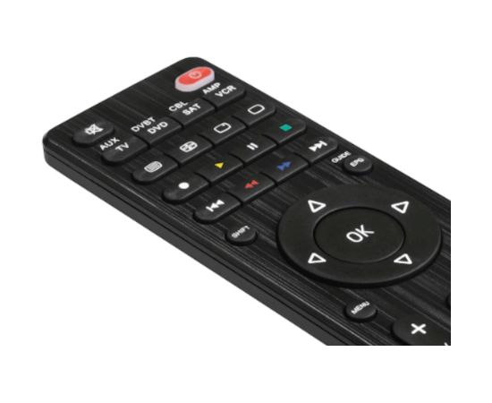 Hama SmartControl 8in1 Universālā Tālvadības Pults Smart TV & Streaming Lietotņu Pogu Infrasarkanais Melns