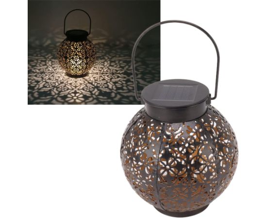 Elight Dārza Dekors Saules IP65 LED Retro Laterna formas piekārta lampa (15x15cm) ar tumšo sensoru