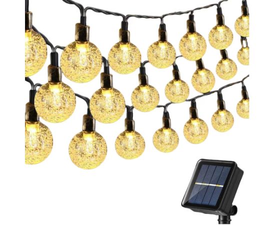 Elight Садовый декор Солнечные IP65 LED стеклянные шары (1 см) стиль гирлянда 11 м 50 шт. лампочек