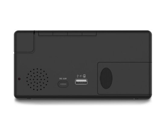 Hama Ibiza Digitālais Modinātājs Ar Multicolor Displeju USB Lādēšana Melns