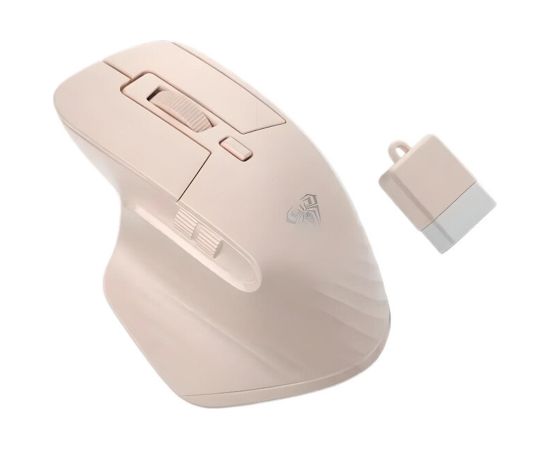 Aula SC150 Супер Мини 2в1 Беспроводная/Bluetooth + USB ПровWireливая Мышь с Интегрированной Батареей - Розовая