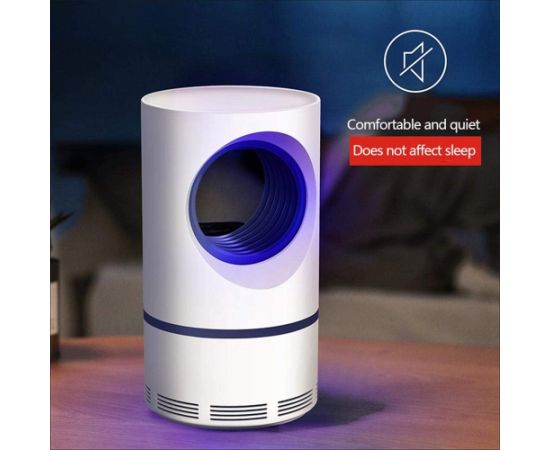 Viggo Vigo Kompaktais Ceļojumu un Galda Kukaiņu Nogalināšanas Lampa 13x22.5cm USB Vads 55cm Darbināts Balts