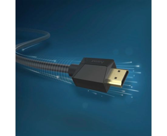Hama HDMI 2.1 Kabeļa Ultra Augstas Ātruma 8K 2m Dinamiska HDR eARC Atbalsts