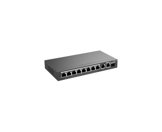 Ruijie RG-ES210GS-P 10-Port Gigabit Cloud 6kV 20Gbps PoE+ Slēdzis Melns