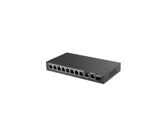 Ruijie RG-ES210GS-P 10-Port Gigabit Cloud 6kV 20Gbps PoE+ Slēdzis Melns