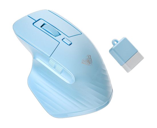 Aula SC150 Super Mini 2in1 2.4G Vadu bezvadu / Bluetooth + USB Vadu pele ar akumulatoru Zila