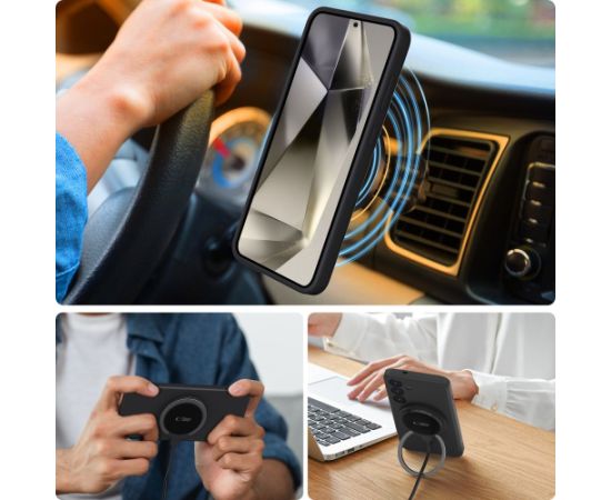 TECH-PROTECT LIQUID SILICONE MAGSAFE GALAXY S25+ PLUS BLACK