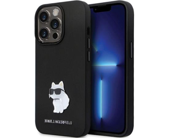 Karl Lagerfeld KLHCP13LSMHCNPK iPhone 13 Pro | 13 6.1" czarny|black hardcase Silicone C Metal Pin
