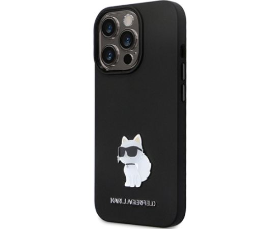 Karl Lagerfeld KLHCP13LSMHCNPK iPhone 13 Pro | 13 6.1" czarny|black hardcase Silicone C Metal Pin