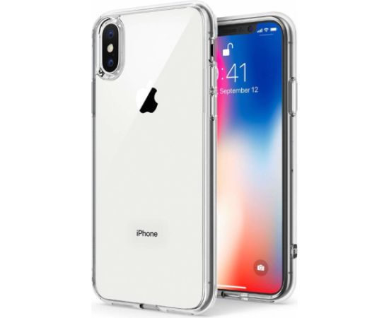 Fusion Ultra Back Case 0.3 mm Izturīgs Silikona Aizsargapvalks Priekš Apple iPhone X | XS Caurspīdīgs