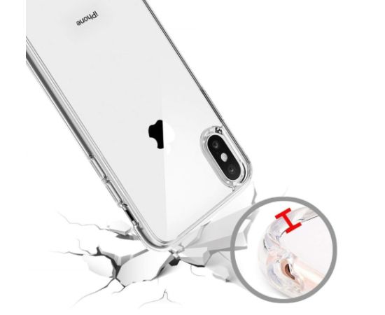 Fusion Ultra Back Case 0.3 mm Izturīgs Silikona Aizsargapvalks Priekš Apple iPhone X | XS Caurspīdīgs