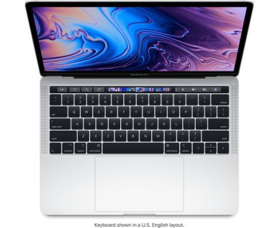 Apple MacBook Pro 2019 Retina 13" 4xUSB-C - Core i5 2.4GHz / 8GB / 512GB SSD - Silver (Atjaunināts, stāvoklis Ļoti labi)