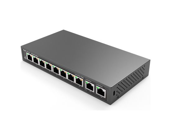 Ruijie RG-ES110D-P 8-port 10/100Mbps 6kV 5.6Gbps 8 PoE+ Slēdzis Melns