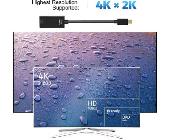 Hama Мини адаптер DisplayPort на HDMI с поддержкой 4K Ultra HD