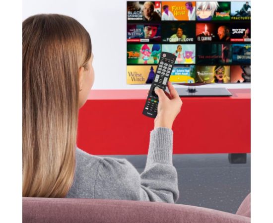 Hama Универсальный ИК Пульт ДУ для ТВ LG С возможностью программирования Подсвеченные кнопки 10м диапазон Черный