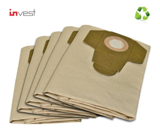 Invest Эко Бумажные мешки для пылесоса De Longhi Pental Compra Domoscout / Knaufland (5шт.)