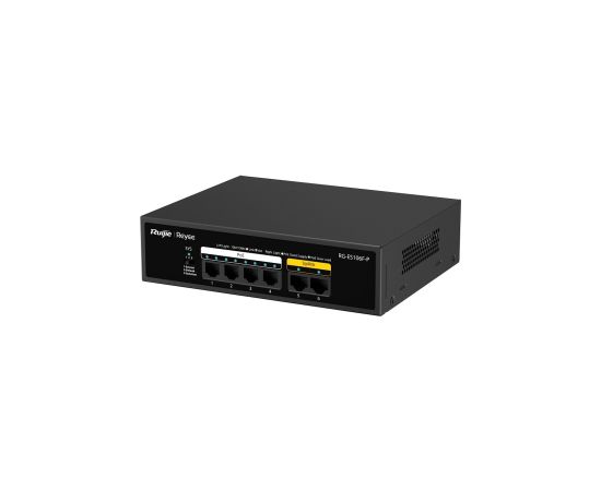 Ruijie RG-ES106F-P 6-portu 10/100 Mbps PoE Slēdzis Melns