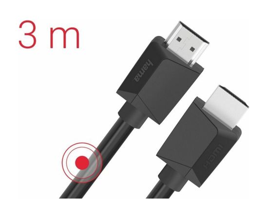 Hama Высокоскоростной HDMI Кабель 3м 4K Ultra HD HDR Ethernet Черный
